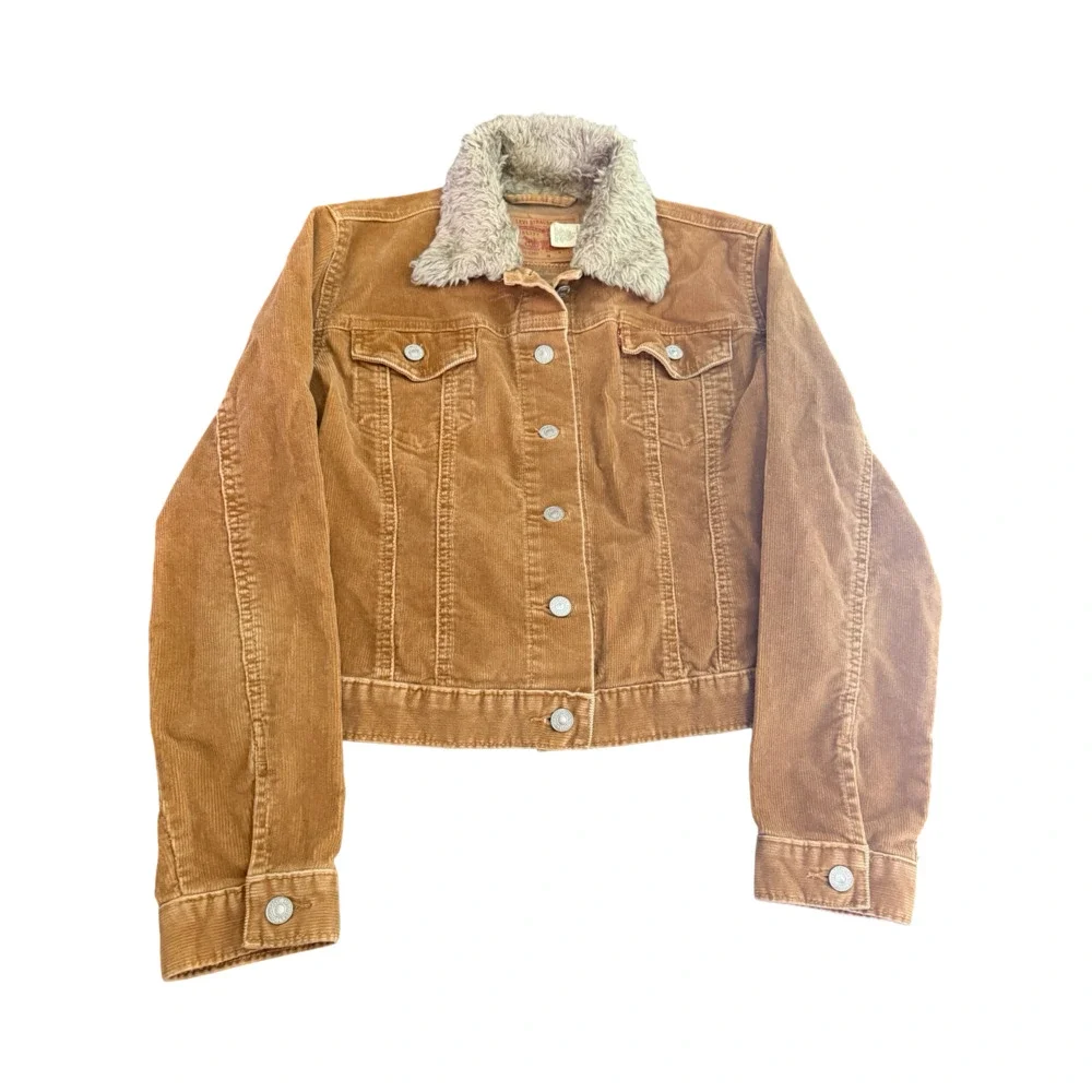 Levi's Vintage Corduroy Sherpa Collar Trucker Jacket Model 77735-0369